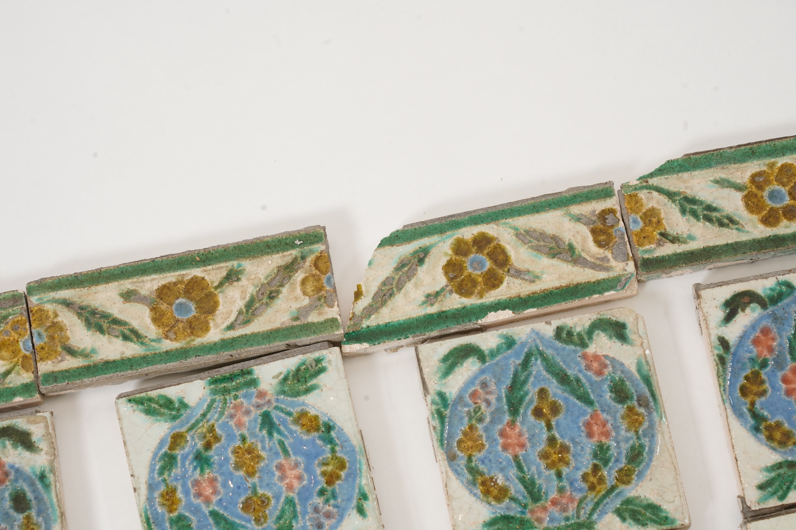 Medmenham Pottery: A quantity of Arts and Crafts tiles